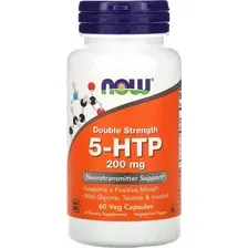 БАД Now Foods 5-HTP 200 мг + Глицин, Таурин, Инозитол (60 вег. капсул)