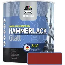 Эмаль Dufa Hammerlack на ржавчину гладкая RAL3005 (2л, винно-красный)