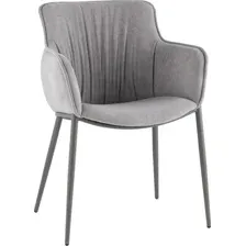 Стул с подлокотниками Stool Group Твигги LV-118-RlS-08-7005 (шенилл серый/серый)