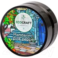 Крем для лица EcoCraft Мандарин и розовый перец с витаминами и АНА-кислотами (60мл)