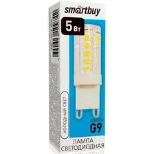 Светодиодная лампочка SmartBuy G9 5Вт 6000К SBL-G9-5-60K