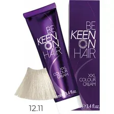 Крем-краска стойкая профессиональная для окрашивания волос KEEN Colour Cream XXL 12.11 Платиновый Интенсивный Пепельный Блондин 100 мл