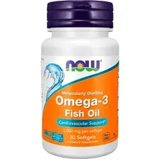 Жирные кислоты NOW Omega 3 1000mg (30 капсул)
