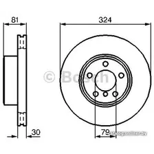 Тормозной диск Bosch 0986479002
