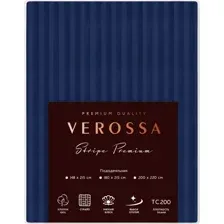 Пододеяльник Verossa Stripe 200x220 на молнии 929817 (Indigo)