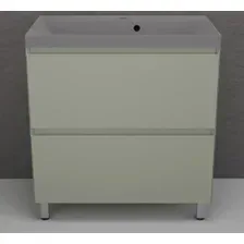 Symbolite Тумба под умывальник Манхэттен 80 Plus 2 ящика + Asti 80x45 (олива/серый шелк)