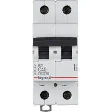 Выключатель автоматический Legrand RX3 2P C 40A 4.5кА 2M 419701