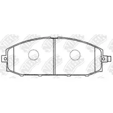 Тормозные колодки дисковые передняя ось NIBK PN2413