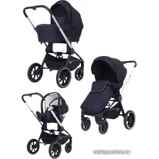 Универсальная коляска Rant MOWbaby Zoom PU (3 в 1, silver black)