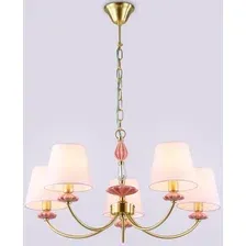 Подвесная люстра Ambrella light LH75024/5 GD/PI (золото/розовый)