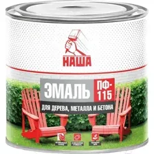 Эмаль Кубанские краски Наша ПФ-115 (1.8кг, хаки)