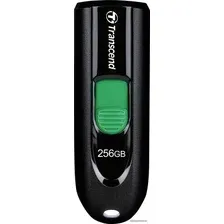 USB Flash Transcend JetFlash 790C 256GB (черный/зеленый)