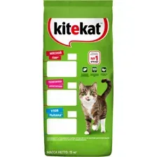 Корм для кошек Kitekat Мясной пир 15 кг