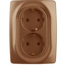 Розетка ЭРА Schuko 12-2106-14 / Б0031236 (медь)