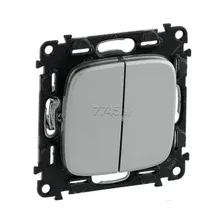 Выключатель Legrand Valena Allure 752905 (алюминий)