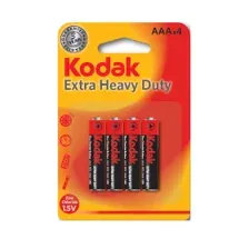 Батарейка AAA R03-4BL (4 шт) солевая EXTRA HEAVY DUTY KODAK