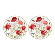 Набор тарелок Elan Gallery Маки 420315 (2пр)