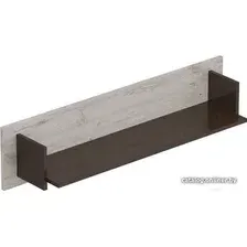 Полка Мебельград Соренто 107x18.6x25 см (дуб бонифаций/кофе структурный матовый)