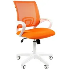 Офисное кресло CHAIRMAN 696 white (оранжевый)