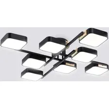 Подвесная люстра Ambrella light FL4890/8 BK/WD (черный/дерево)
