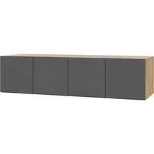 Шкаф распашной Modern Челси Ч84 (золотой дуб/графит)