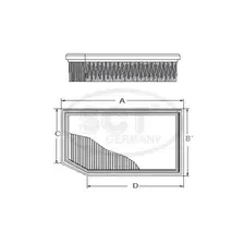Фильтр воздушный SCT SB 2291