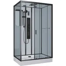 Душевая кабина Niagara NG-6912-01GQR BLACK 120x80x210 (тонированное стекло)