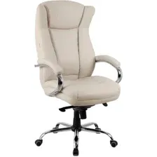 Офисное кресло King Style Hildi PU Chrome (кремовый)