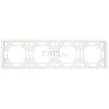 Рамка четырехместная  STEKKER Эмили PFR00-5004-01 белый фарфор (49887)