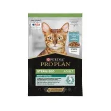 Пауч Purina Pro Plan для взрослых кошек после стерилизации, кусочки в желе с океанической рыбой, MAINTENANCE, 85 г