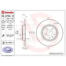 Тормозной диск Brembo 08A75911