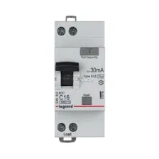 Дифавтомат LEGRAND RX3 1P+N C 16А 30мА 6кА (419399)