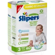 Подгузники детские Slipers Midi J-203 (60шт)