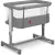 Детская кроватка Lionelo Aurora (Grey Concrete)