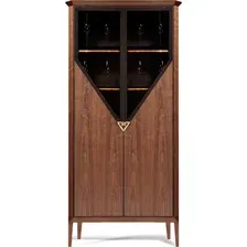 Шкаф-витрина Гомельдрев ГМ 1472Е Береза (американский орех/ольха)