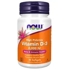 Витамин Now Foods Vitamin D-3 2000 IU (30 капсул)