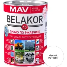 Грунт-эмаль алкидная MAV Belakor 15, белый матовый, 1 л