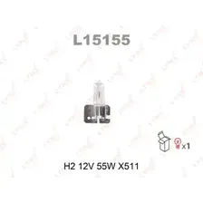 Автолампа X511 LYNXAUTO L15155 H2 12