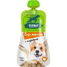 Лакомство для собак TiTBiT Соус мясной с индейкой / 315559 (150г)