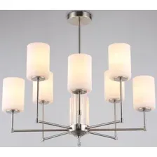 Подвесная люстра Ambrella light LH56213/8 SN/FR (никель/белый матовый)