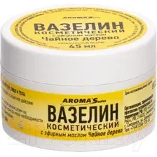 Вазелин косметический для тела Aroma Saules С эфирным маслом Чайного дерева (45мл)