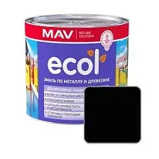 Эмаль MAV Ecol ПФ-115 0.8 кг (черный)