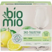 Таблетки для посудомоечных машин BioMio С маслами бергамота и юдзу (50шт)