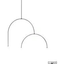 Подвесная люстра iLamp North 8628P/3 BK-WH