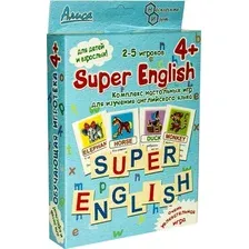 Детская настольная игра Нескучные игры Алиса Super English