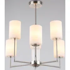 Люстра Ambrella LH56211/6 SN/FR (никель/белый матовый)
