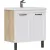 EQUIL Тумба с умывальником Lago 80.2D + Kirovit Фостер 80 (4640021064733) (напольная)