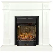 Каминокомплект Смолком Brighton STD-ASP Majestic FX M Black RC (белый ваниль)