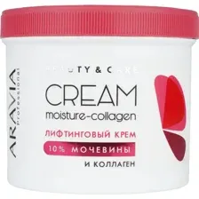 Крем для лица и тела Aravia Professional, Moisture Collagen Cream, с коллагеном и мочевиной, 550 мл