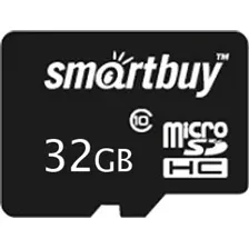 Карта памяти SmartBuy microSDHC (Class 10) 32GB (SB32GBSDCL10-00)